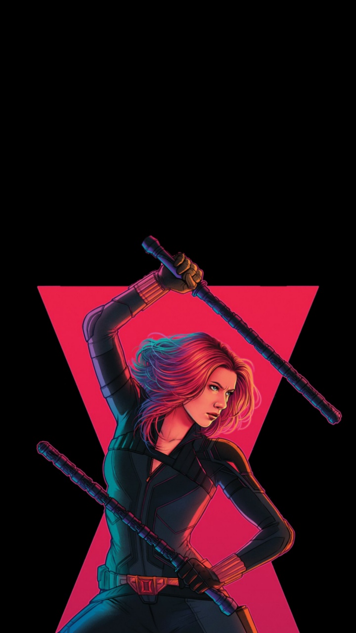 Schwarze Witwe Mcu Variante, Scarlett Johansson, Schwarze Witwe, Natasha Romanoff, Marvel. Wallpaper in 720x1280 Resolution