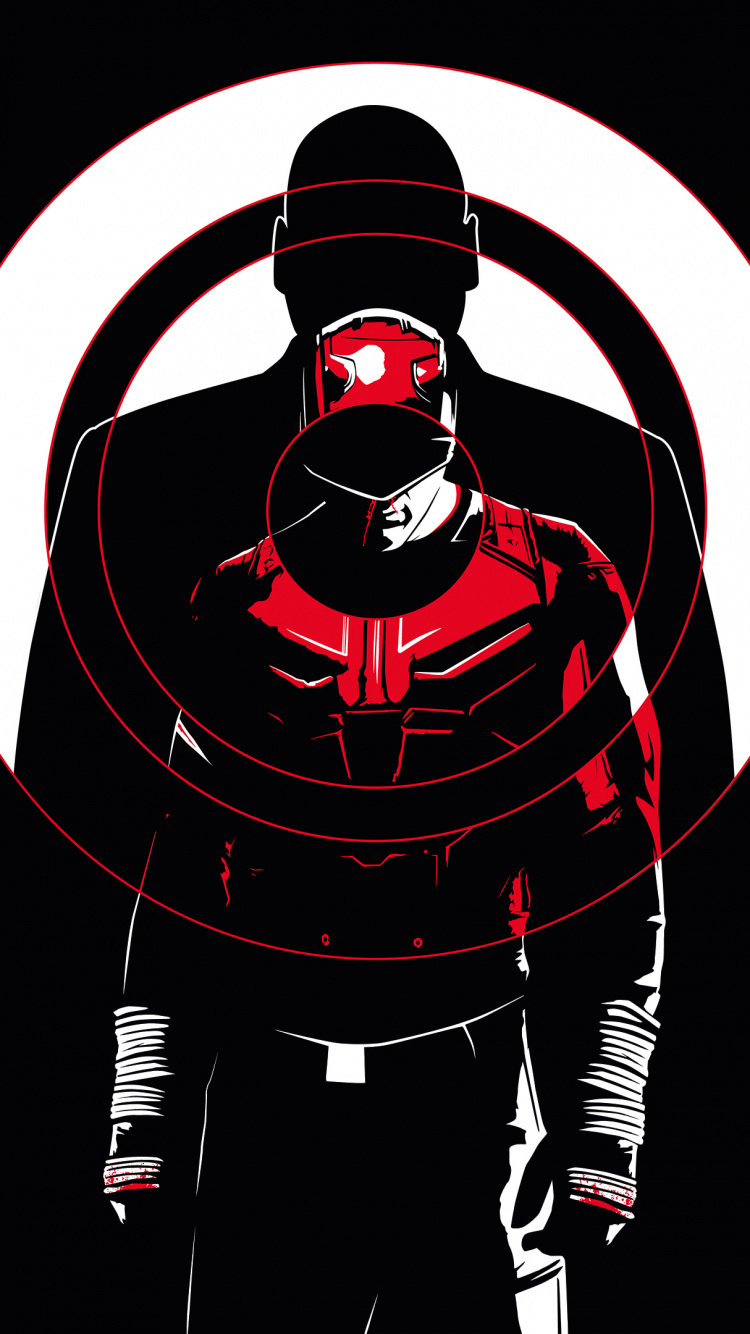 Black and White Robot Illustration. Wallpaper in 750x1334 Resolution