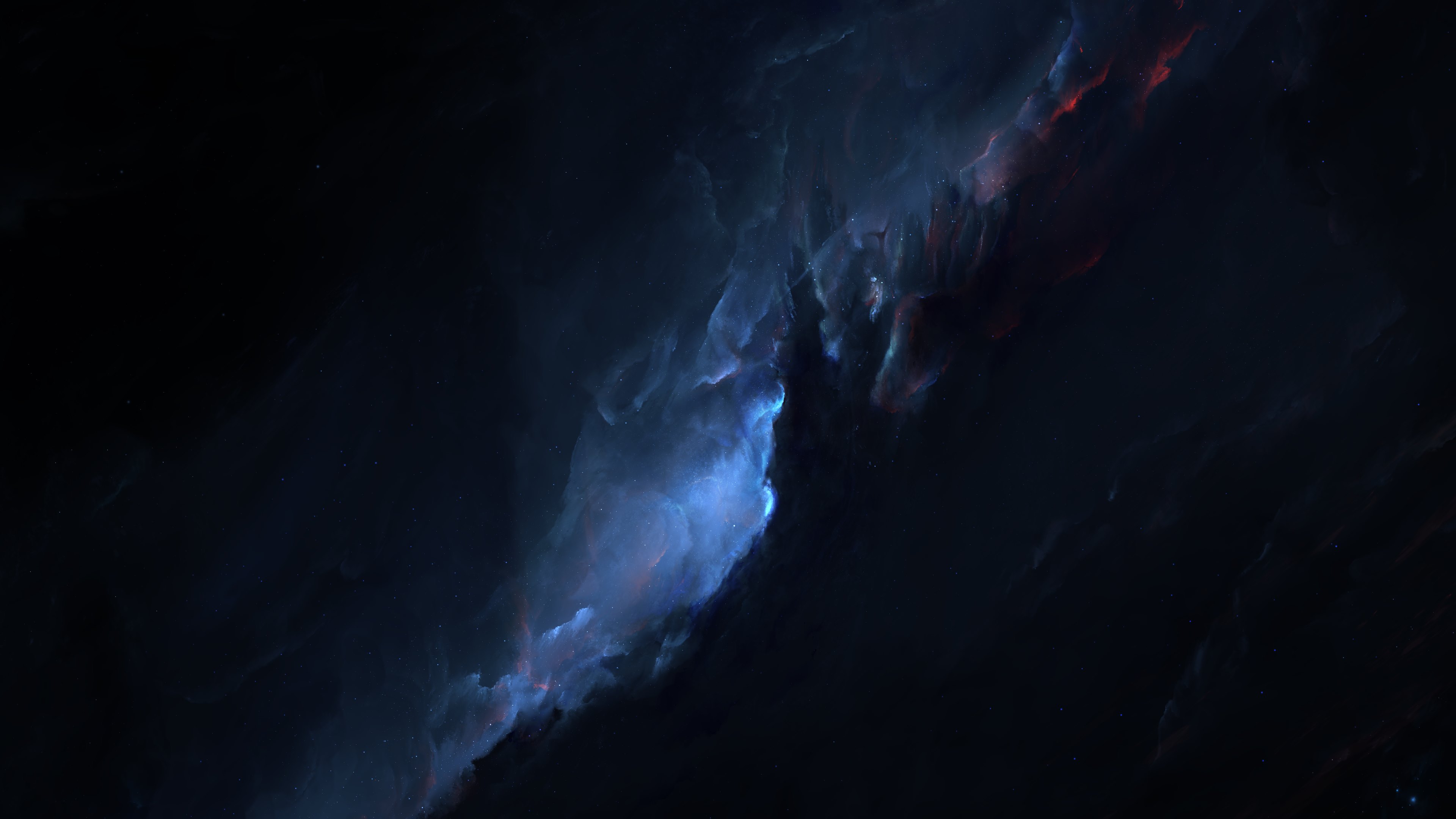 Peinture Abstraite Blanche et Noire. Wallpaper in 3840x2160 Resolution