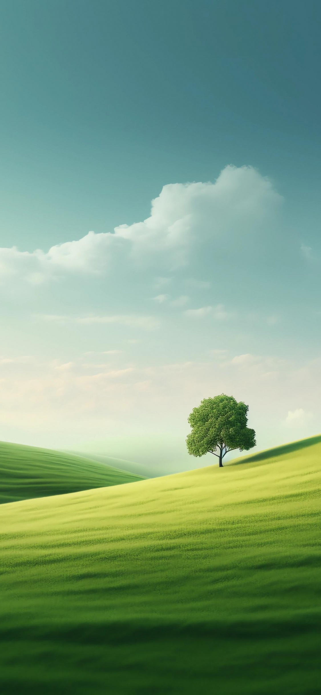 Prairie, Widgets Widgy, IOS, Green, Paysage Naturel. Wallpaper in 1125x2436 Resolution