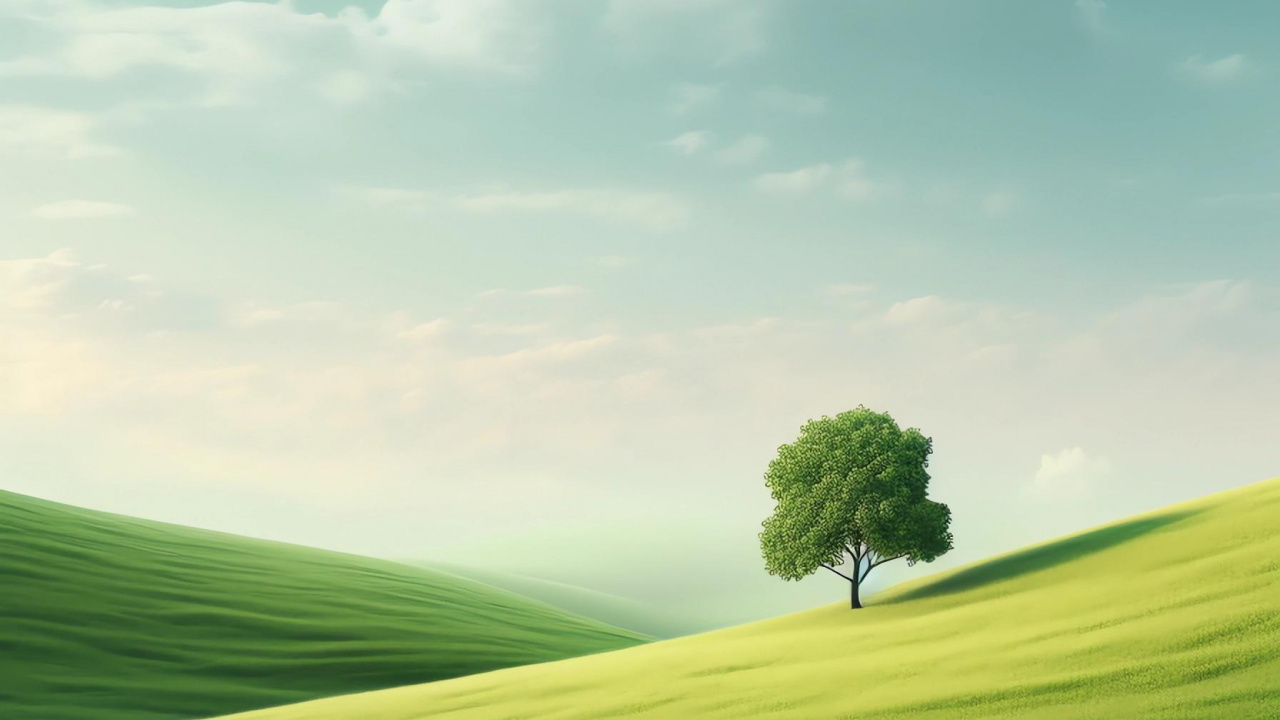 Prairie, Widgets Widgy, IOS, Green, Paysage Naturel. Wallpaper in 1280x720 Resolution