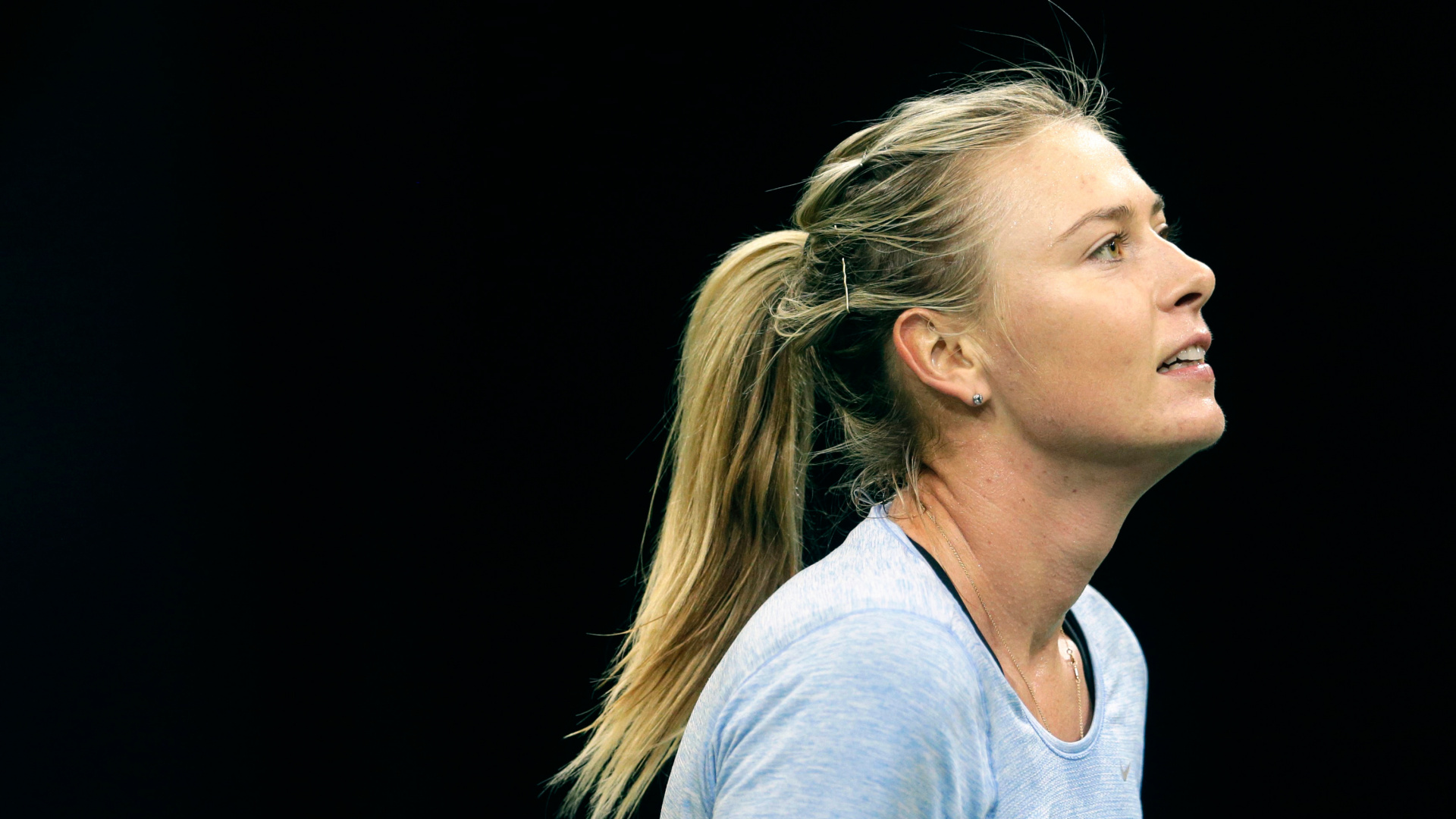 Woman in Blue v Neck Shirt. Wallpaper in 1920x1080 Resolution