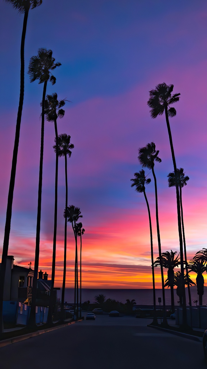 Afterglow, Agua, Atardecer, Puesta, Cuerpo de Agua. Wallpaper in 720x1280 Resolution