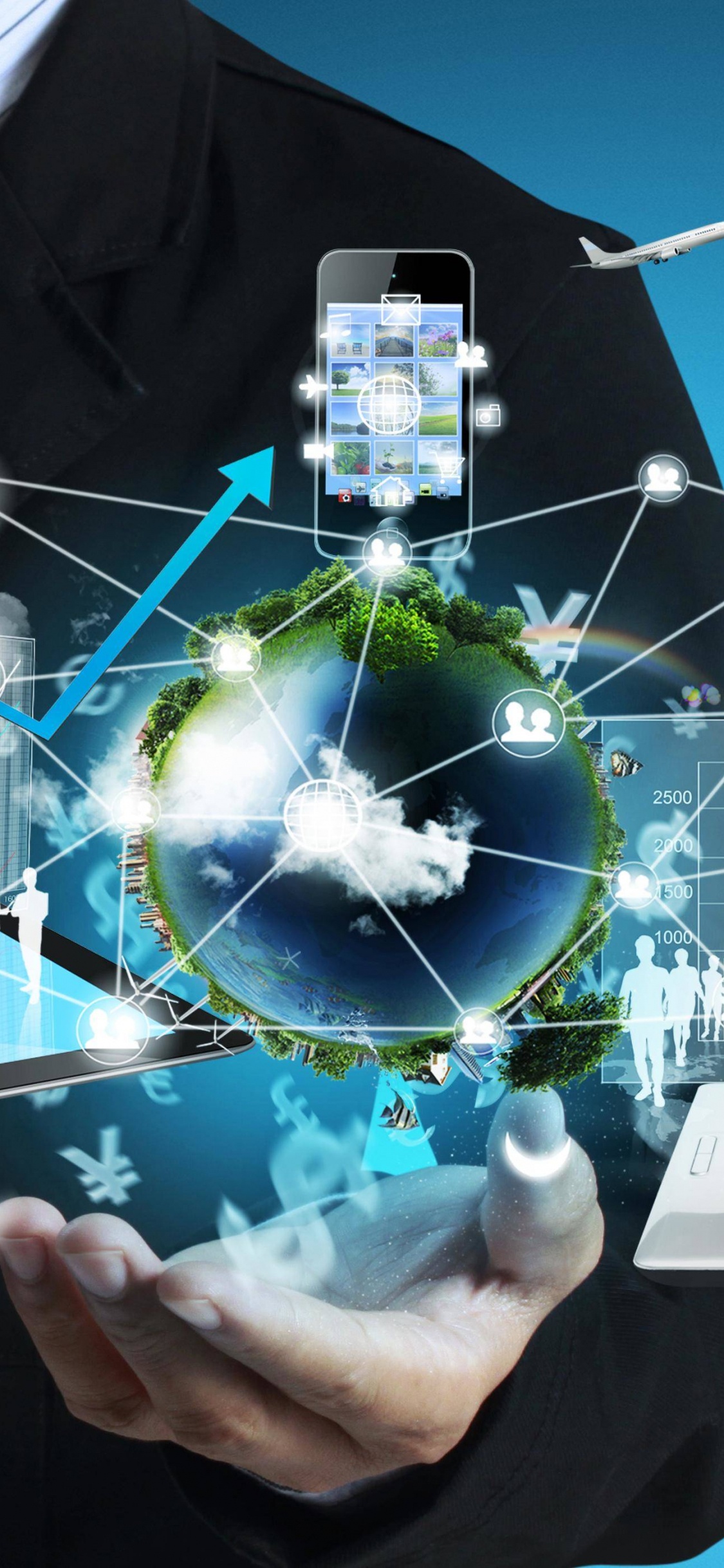 信息技术, 图形设计, 电子工程, 销售, 通信 壁纸 1125x2436 允许