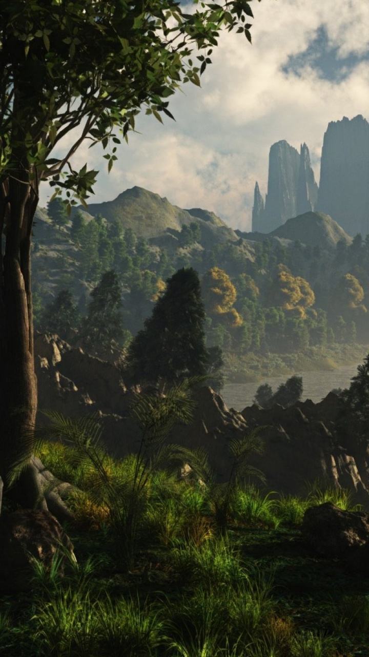 Green Trees Near Body of Water During Daytime. Wallpaper in 720x1280 Resolution