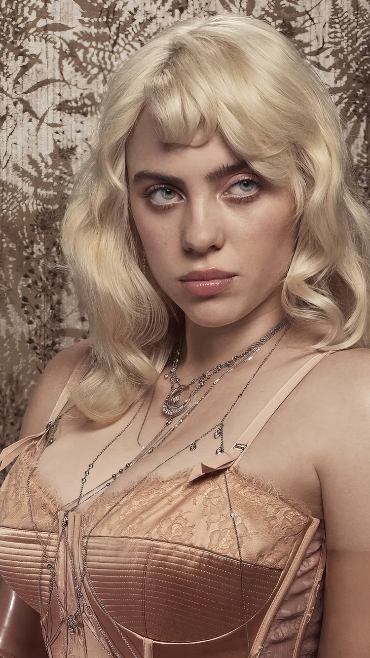 Billie Eilish Vogue, Billie Eilish, Vogue, British Vogue, Your Power. Wallpaper in 750x1334 Resolution