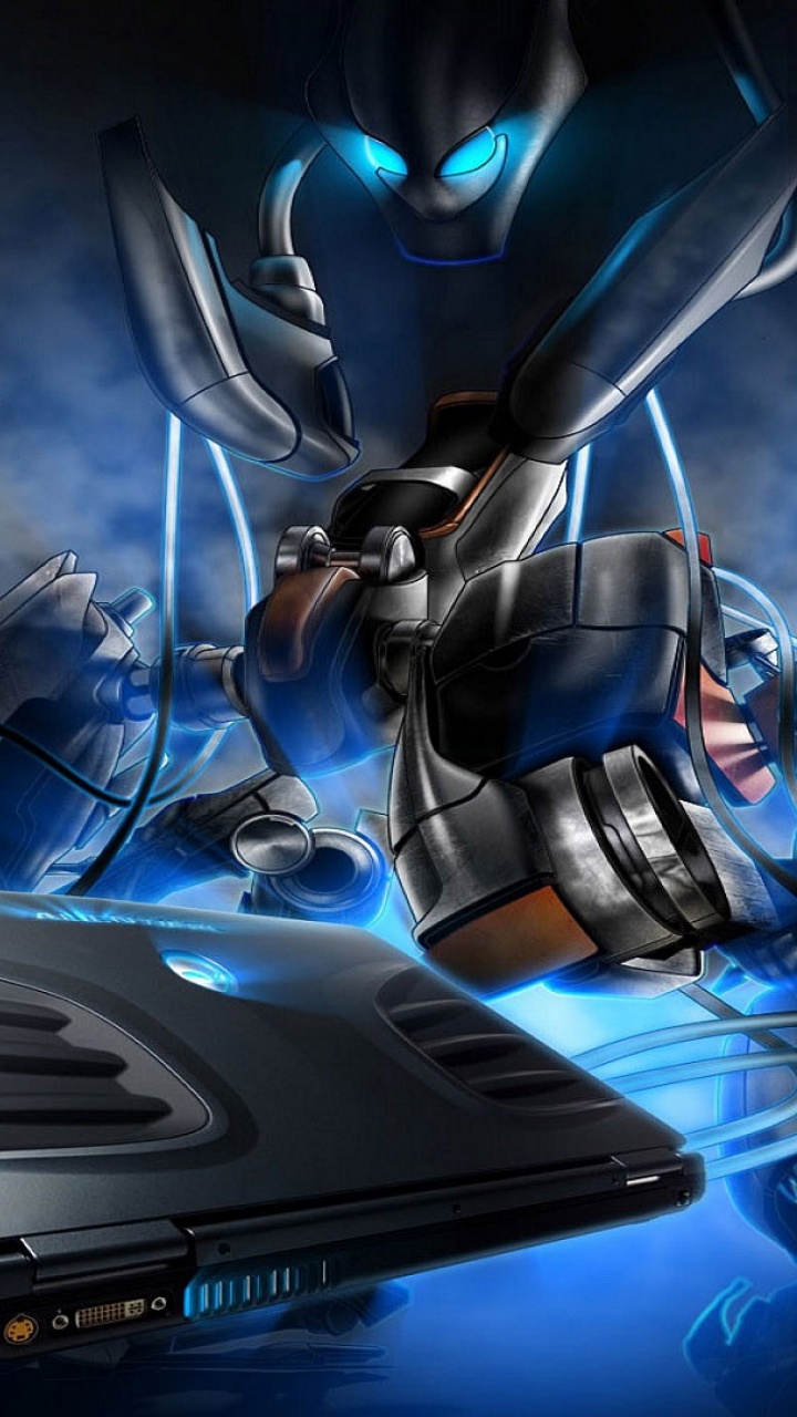 Ordinateur Portable Noir et Gris. Wallpaper in 720x1280 Resolution