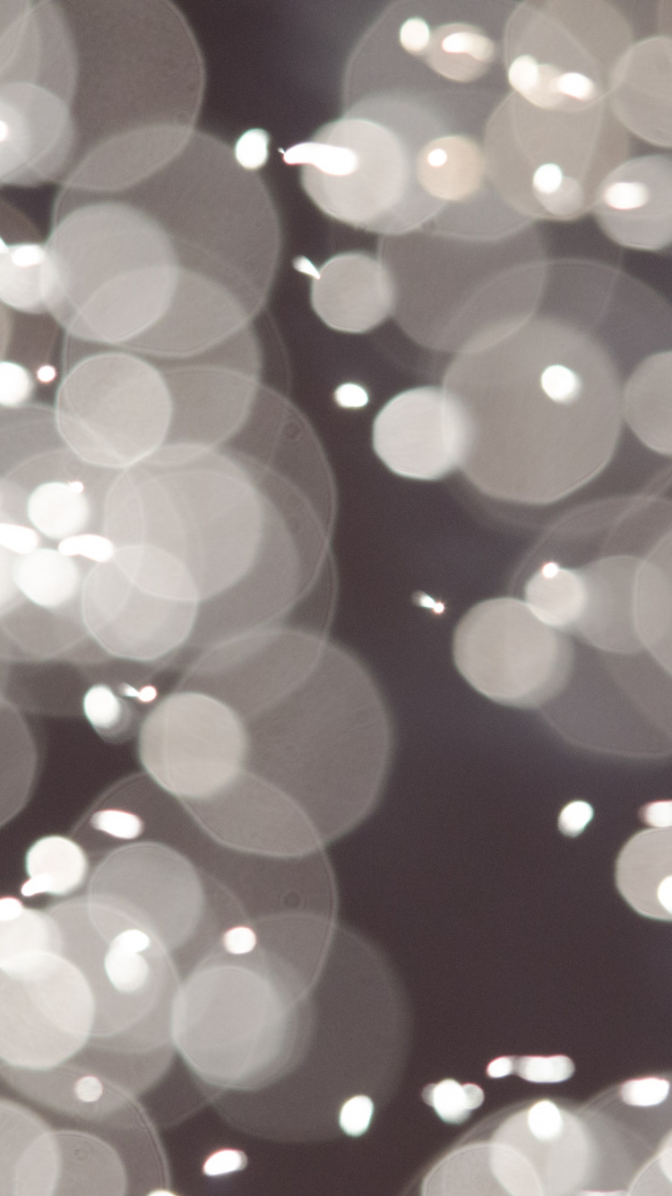 Bokeh de Lumière Blanche et Bleue. Wallpaper in 750x1334 Resolution