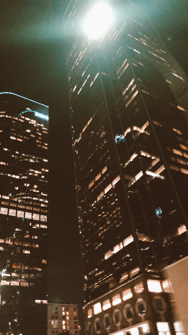 Skyscraper, City, Tower Block, Metropolis, Urban Area. Wallpaper in 750x1334 Resolution