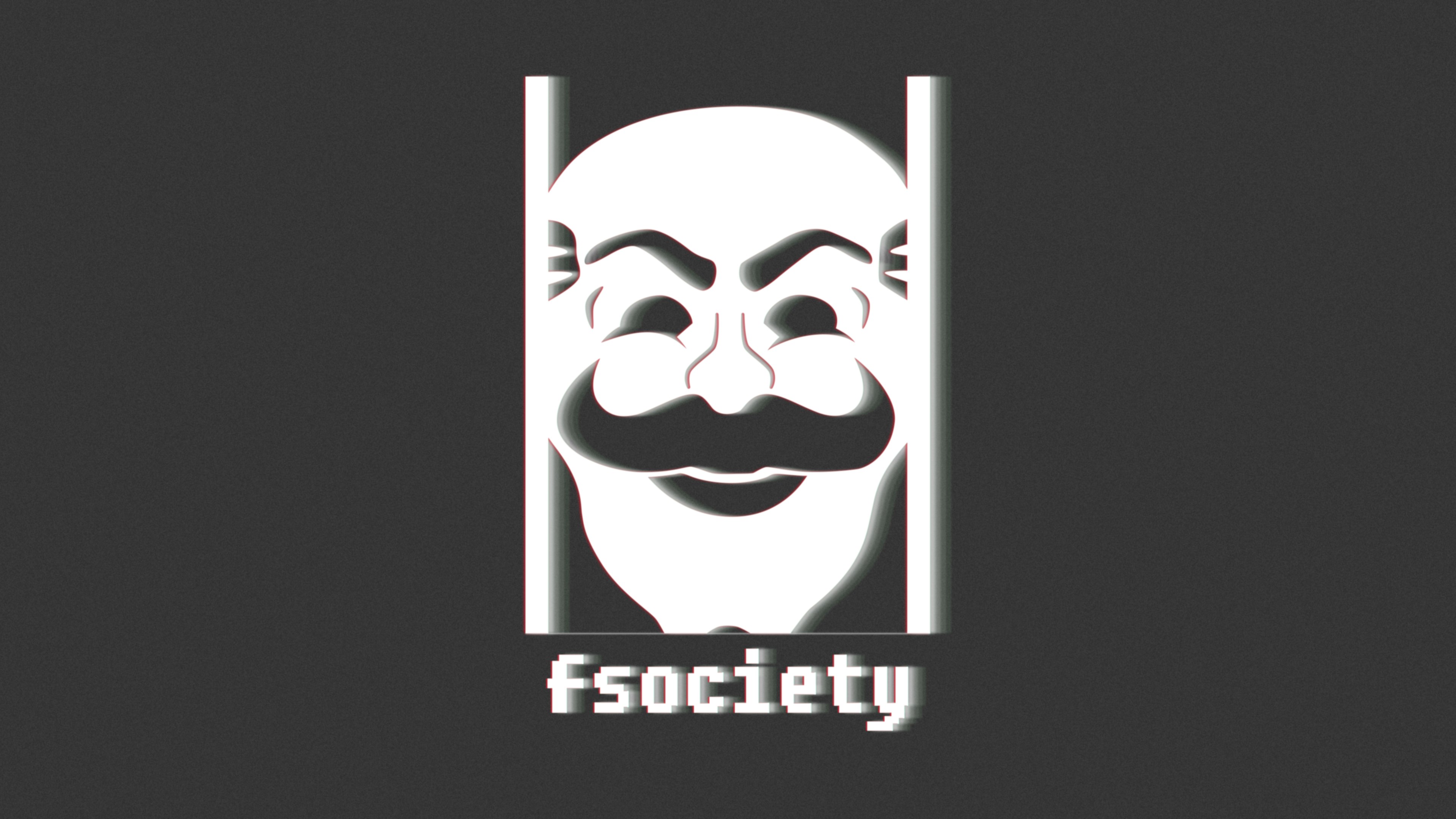 Schwarz-weiße Schädelillustration. Wallpaper in 3840x2160 Resolution