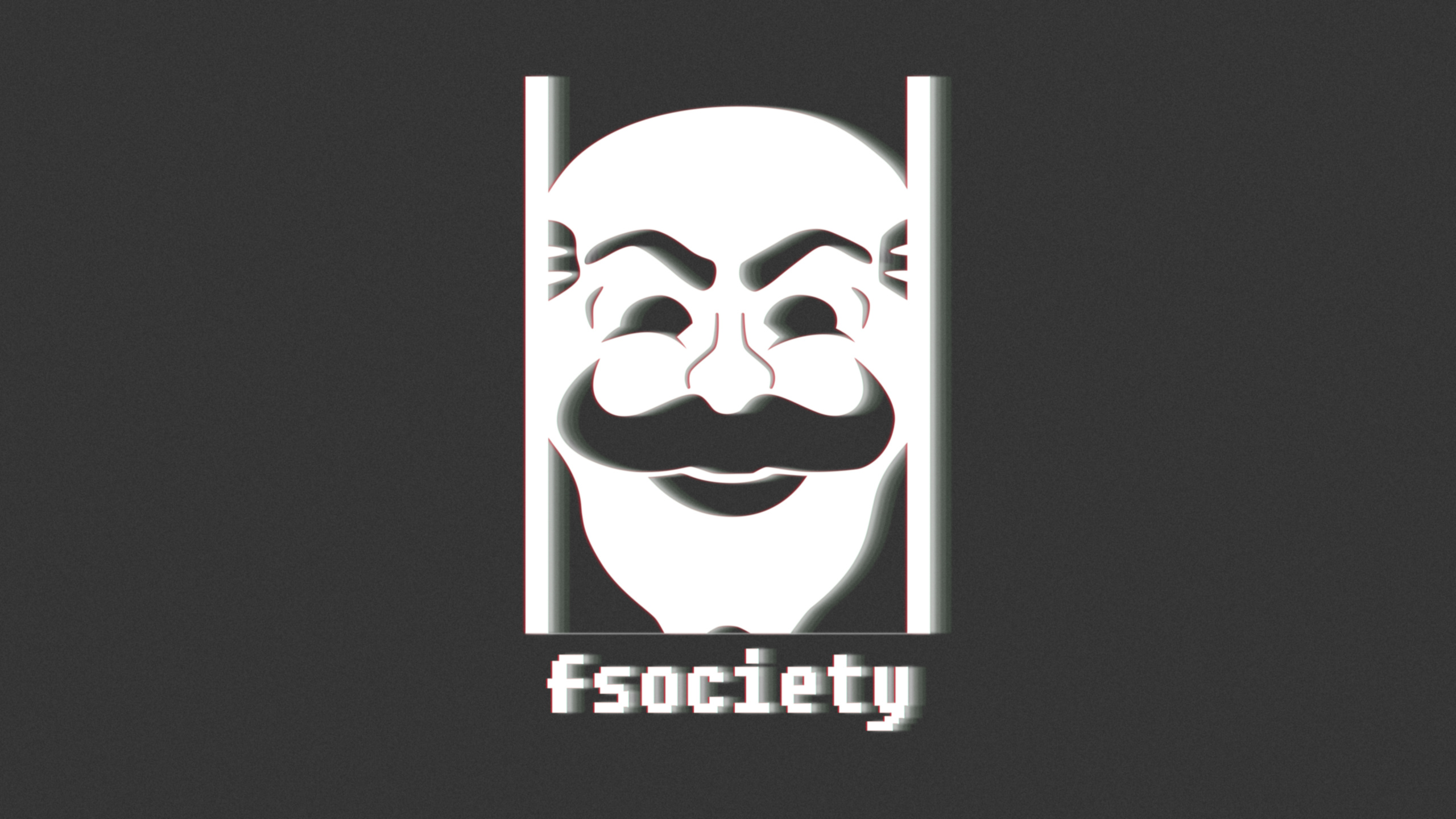 Black and White Skull Illustration. Wallpaper in 2560x1440 Resolution