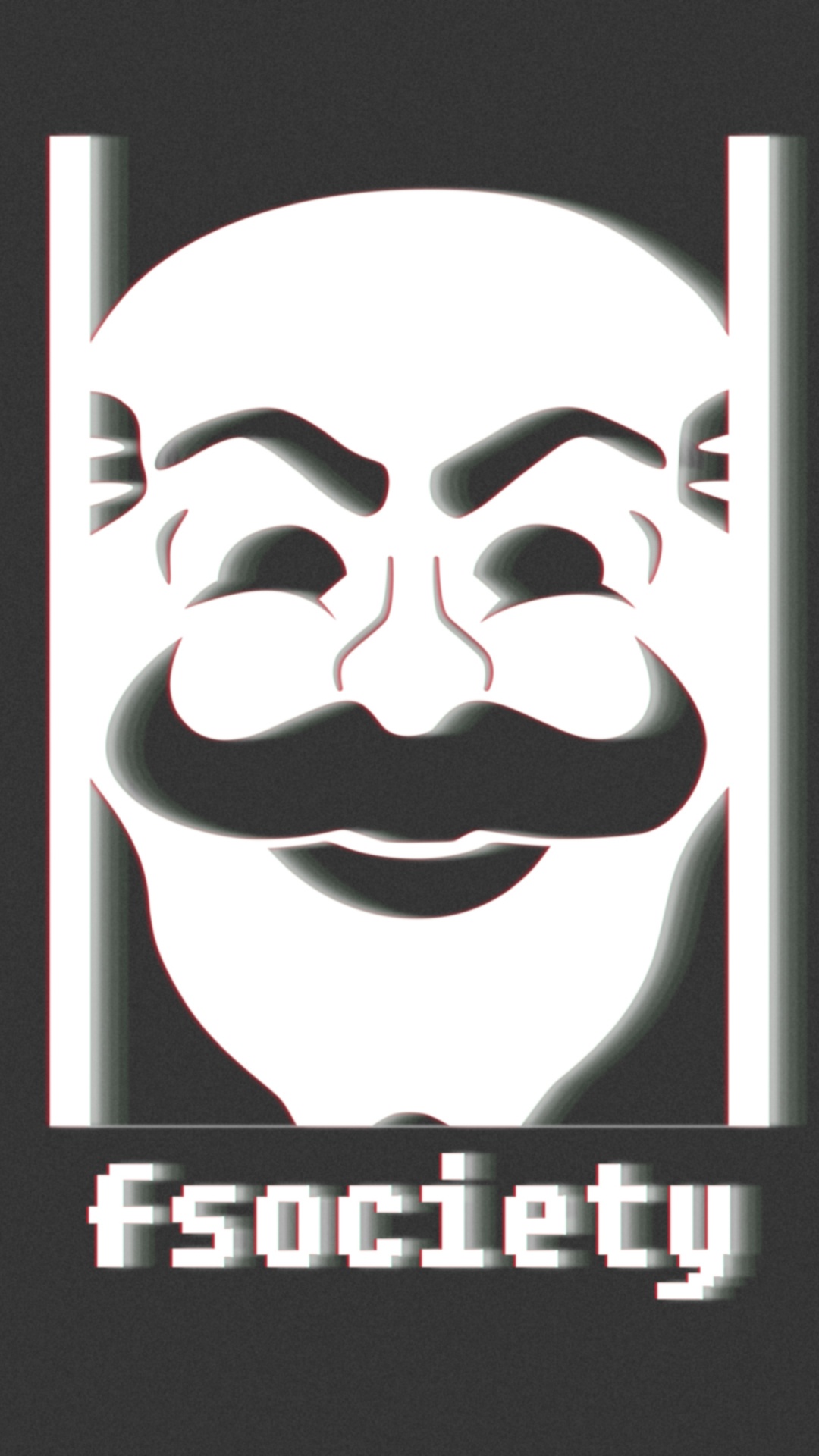 Ilustración de Cráneo Blanco y Negro. Wallpaper in 1080x1920 Resolution