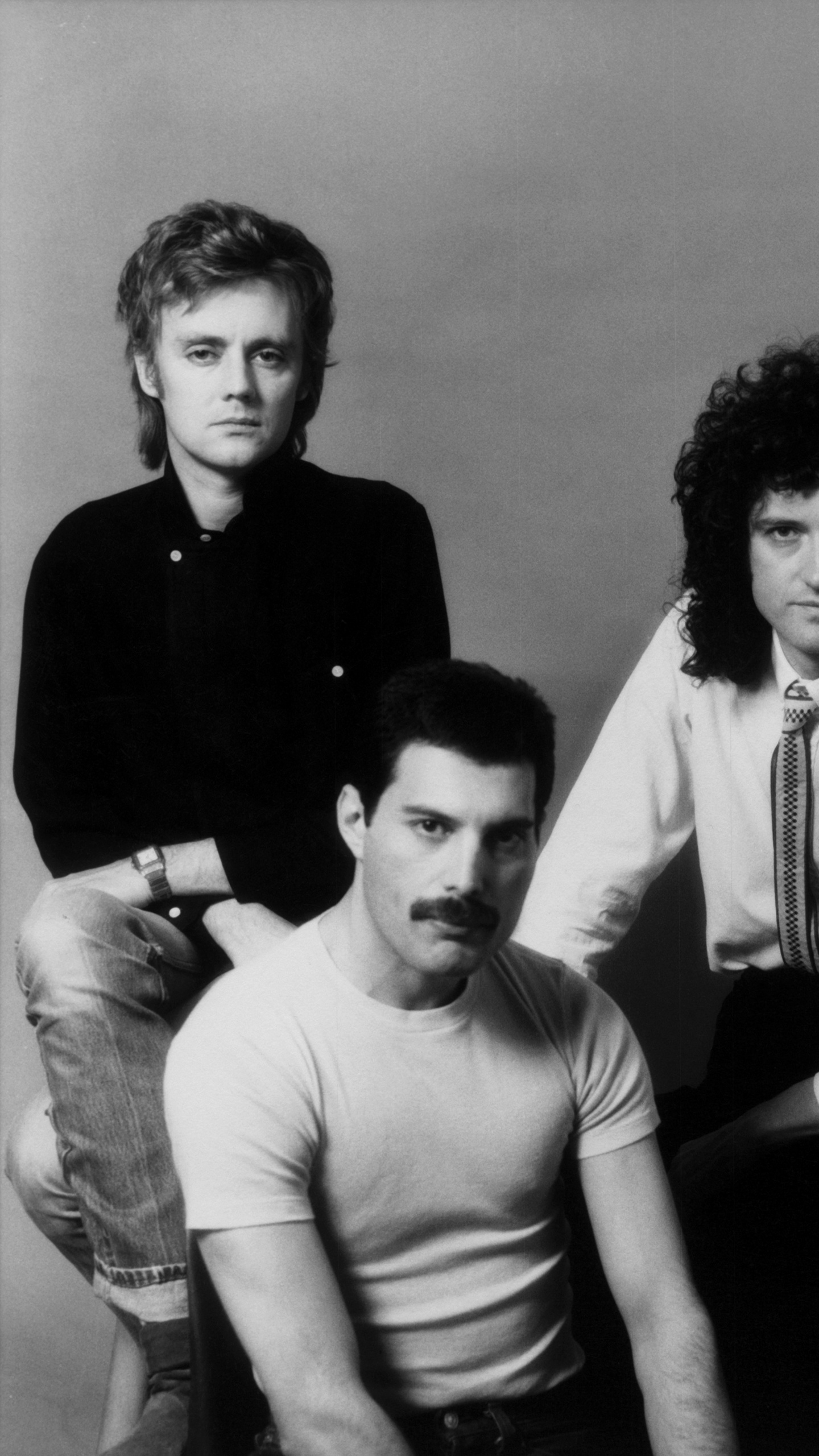 John Deacon, Freddie Mercury, Roger Meddows Taylor, Queen, Groupe Social. Wallpaper in 1440x2560 Resolution