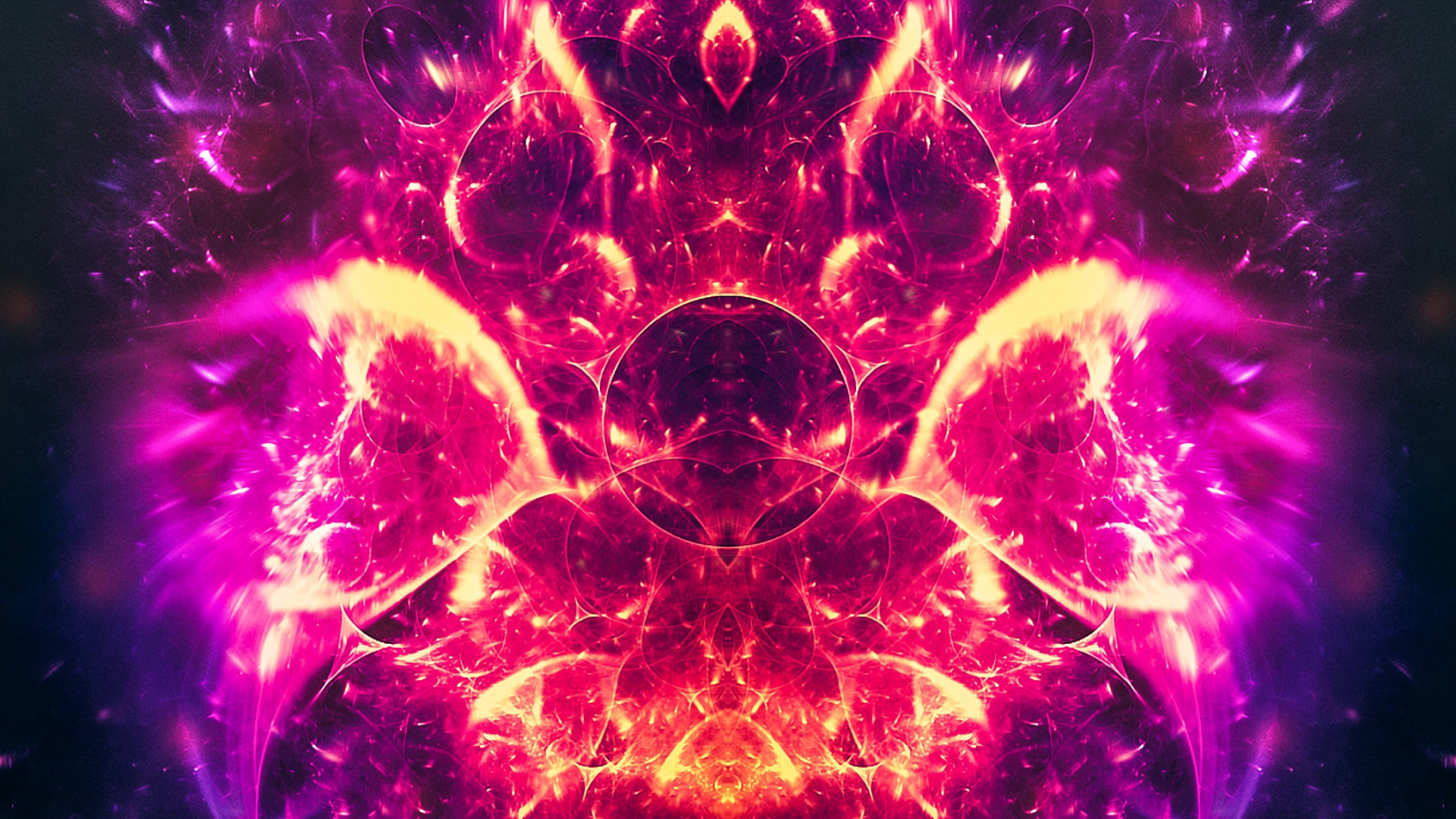 Purple and Orange Abstract Art. Wallpaper in 1920x1080 Resolution
