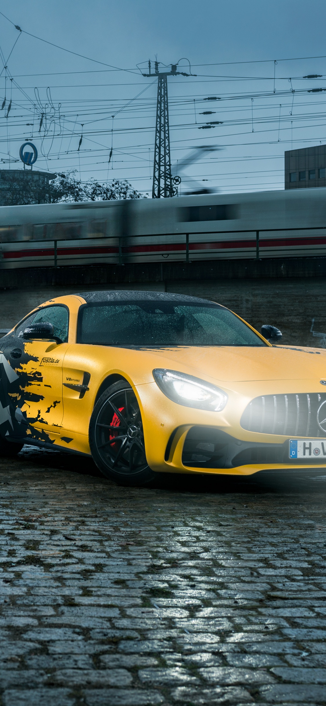 Yellow Porsche 911 on Road During Daytime. Wallpaper in 1125x2436 Resolution