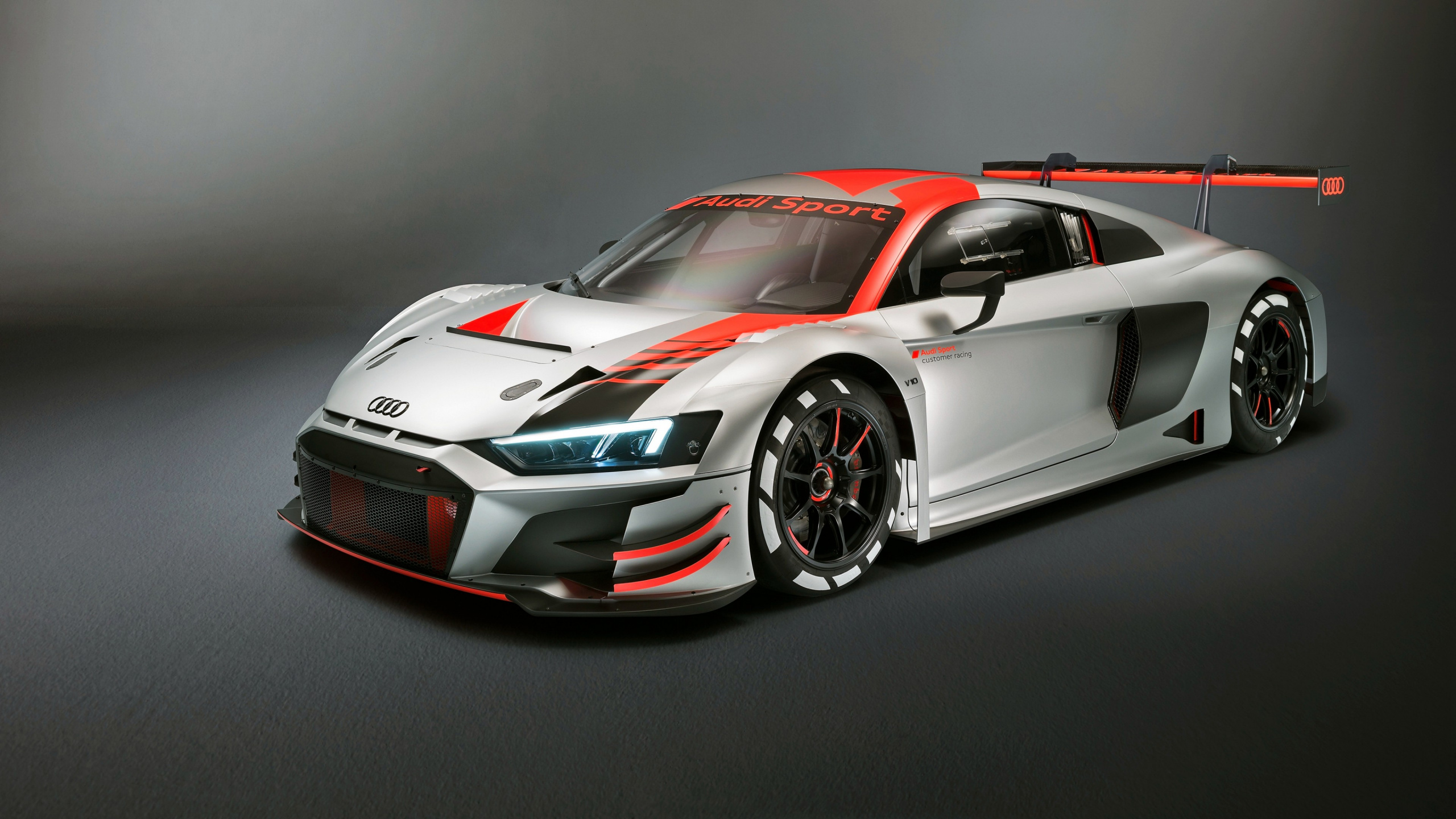 r8 Lms 2019, Audi r8 Lms Gt4, Audi, Cars, Paris Motor Show. Wallpaper in 2560x1440 Resolution