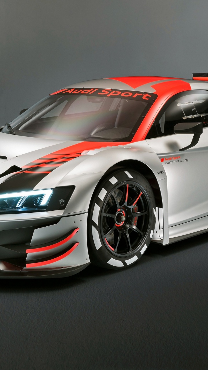 r8 Lms 2019, Audi r8 Lms Gt4, Audi, Coche, Salón Del Automóvil De París. Wallpaper in 720x1280 Resolution