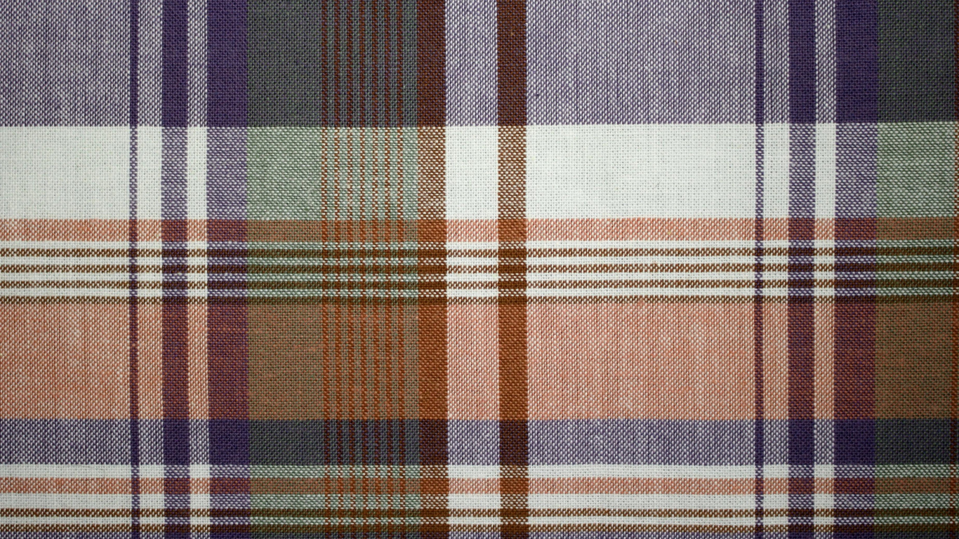 Brown Blue and White Plaid Textile. Wallpaper in 1366x768 Resolution