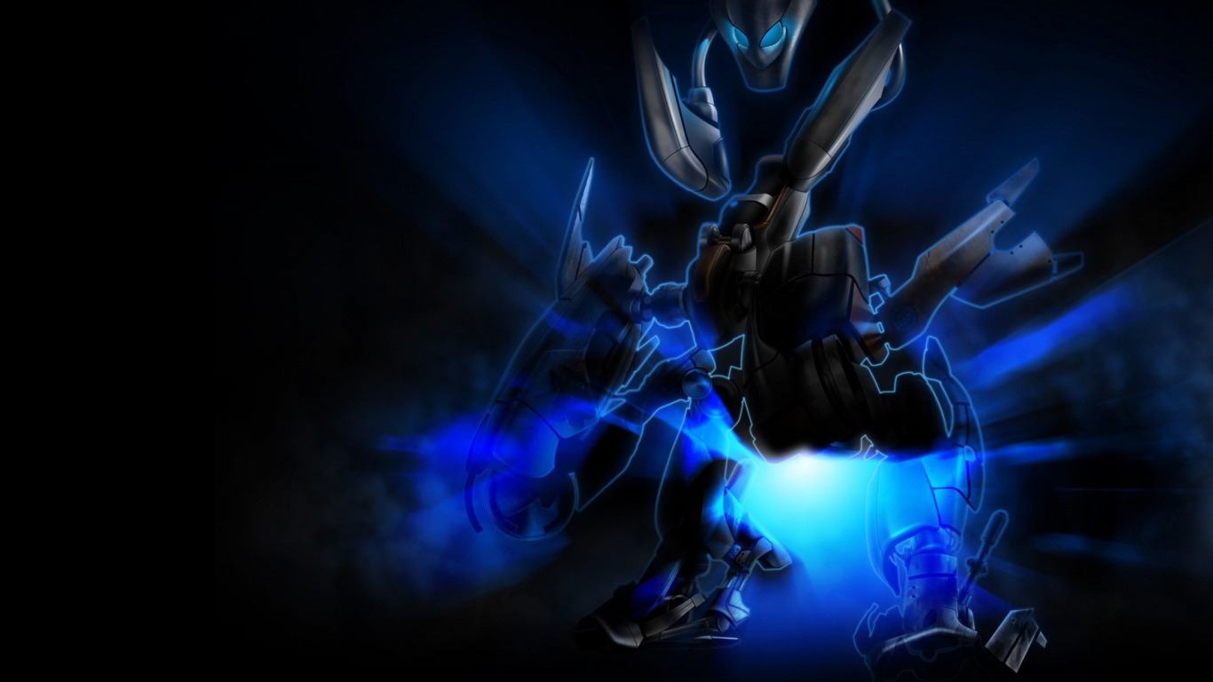 Femme en Robe Noire Tenant Une Arme à Feu. Wallpaper in 1366x768 Resolution