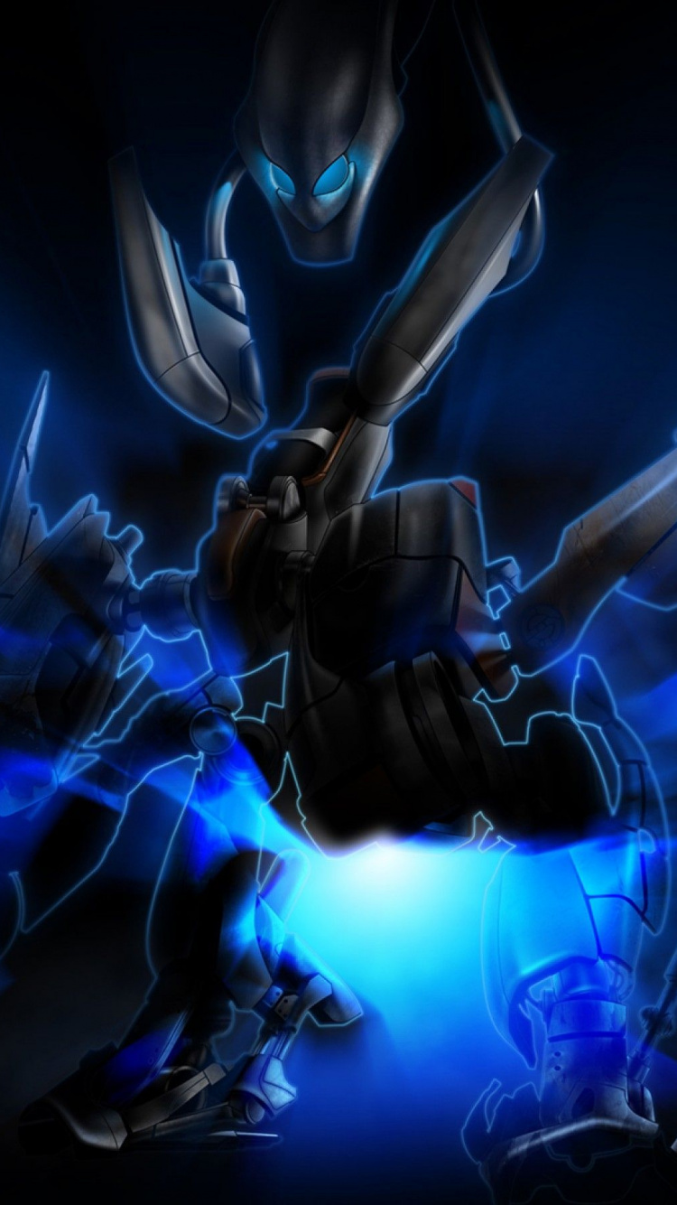 Femme en Robe Noire Tenant Une Arme à Feu. Wallpaper in 750x1334 Resolution