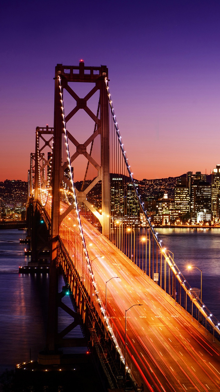 San Francisco Oakland Bay Bridge, Golden Gate Bridge, San Francisco Bay, San Francisco Bay Trail, Bridge. Wallpaper in 720x1280 Resolution