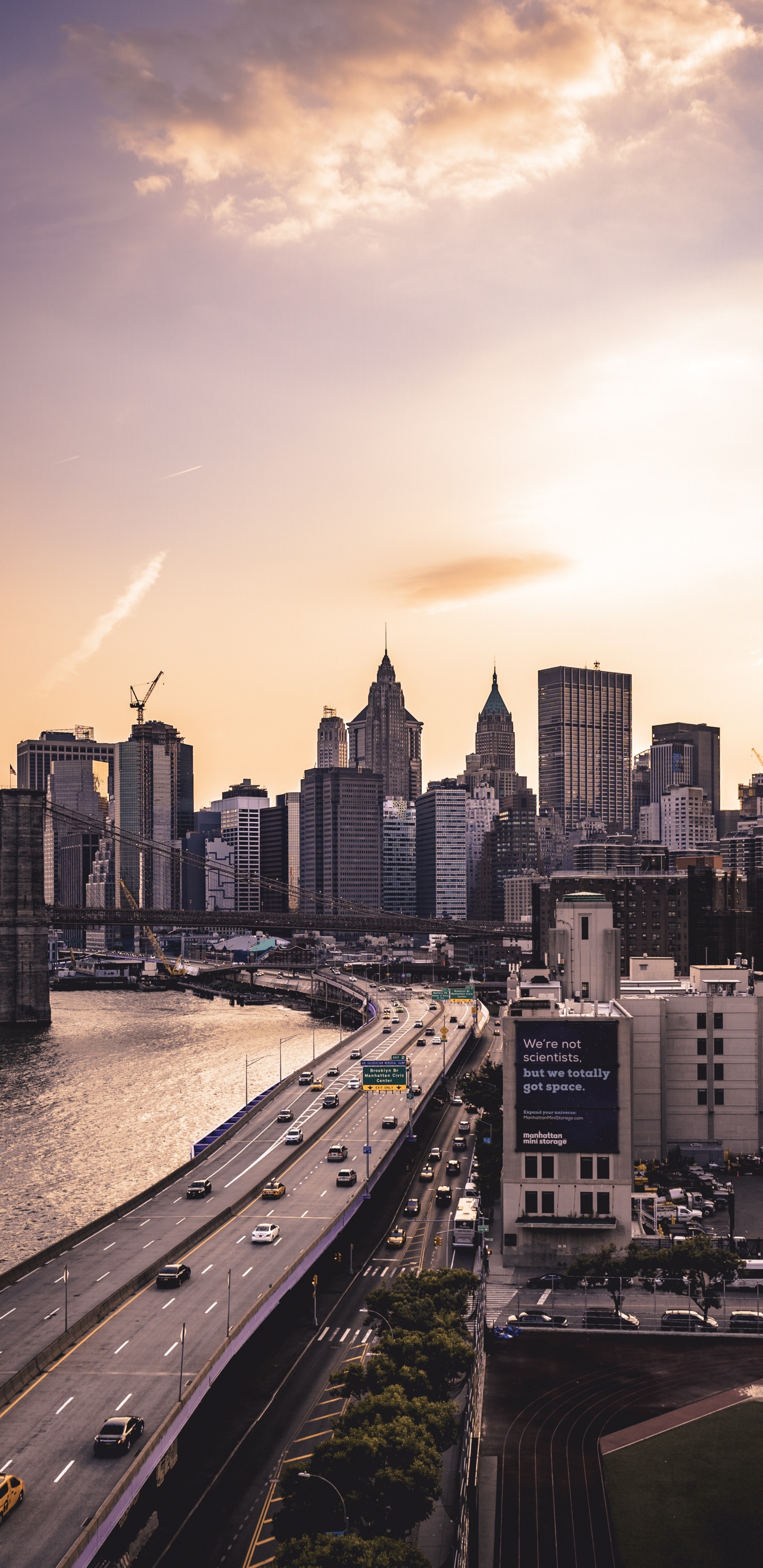 City Skyline Near Body of Water During Daytime. Wallpaper in 1440x2960 Resolution