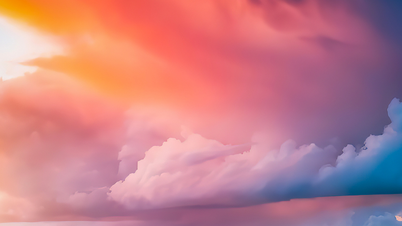 Réveille-toi Dans le Ciel, Atmosphère, Les Gens Dans la Nature, Afterglow, Orange. Wallpaper in 1366x768 Resolution