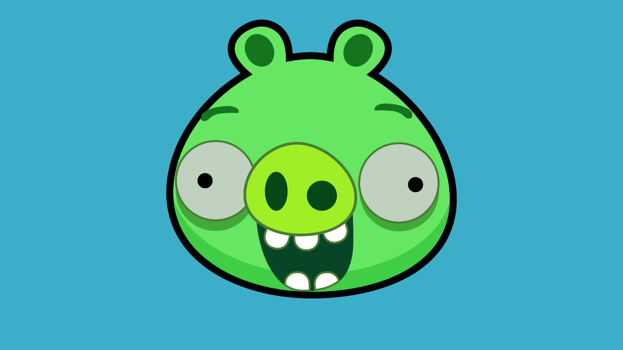 Les Oiseaux en Colère, Green, Cartoon, Sourire, Illustration. Wallpaper in 1280x720 Resolution