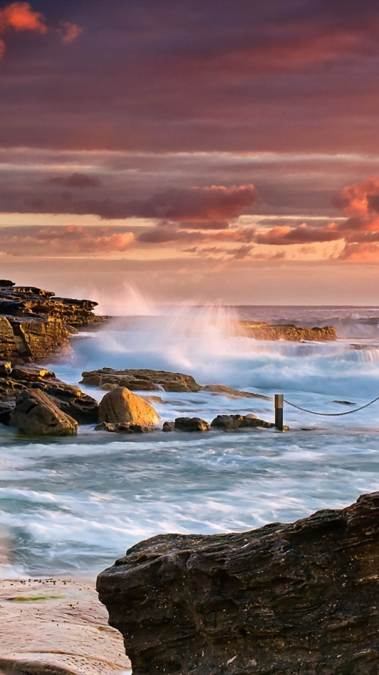 大海, 岸边, 人体内的水, 海岸, 海洋 壁纸 750x1334 允许