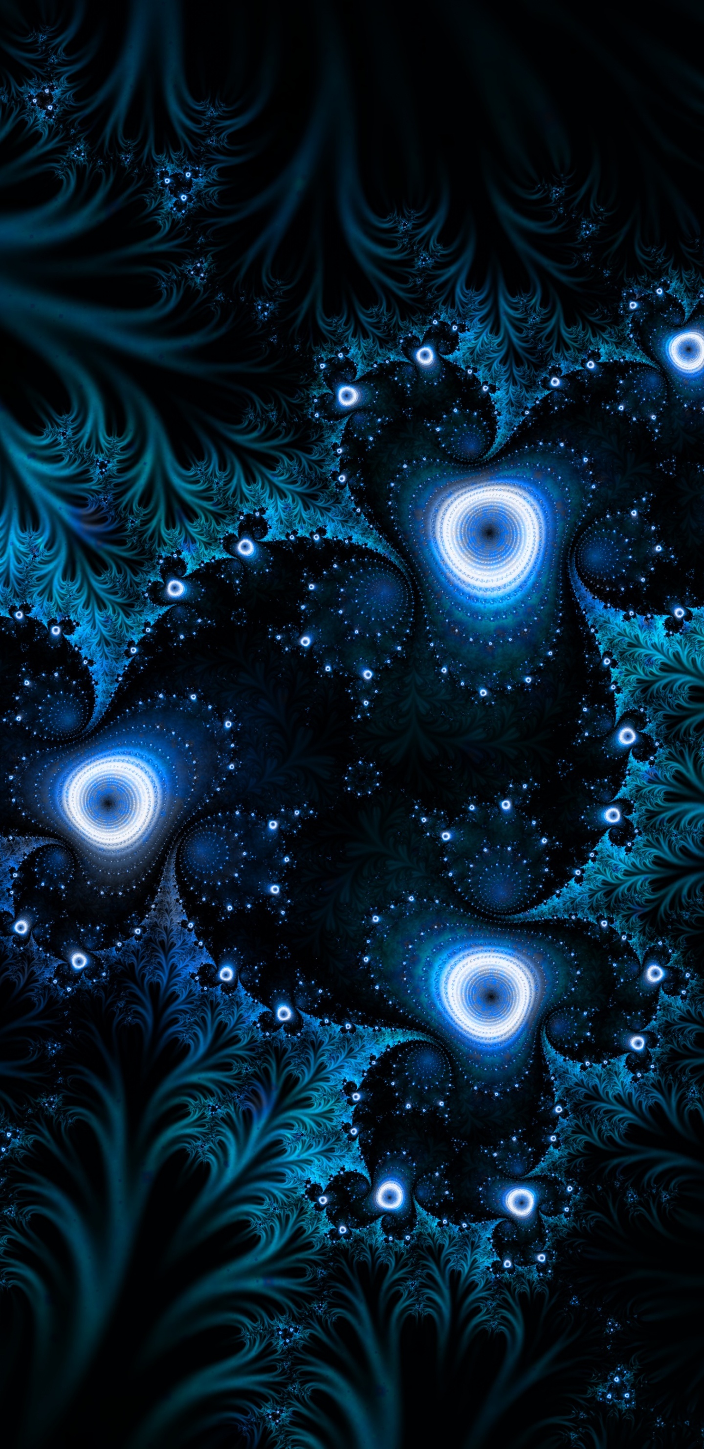 Luces Azules y Rojas Sobre Fondo Negro. Wallpaper in 1440x2960 Resolution