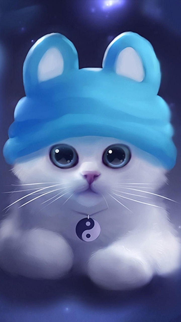 Two Black and Blue Cat Toys. Wallpaper in 720x1280 Resolution