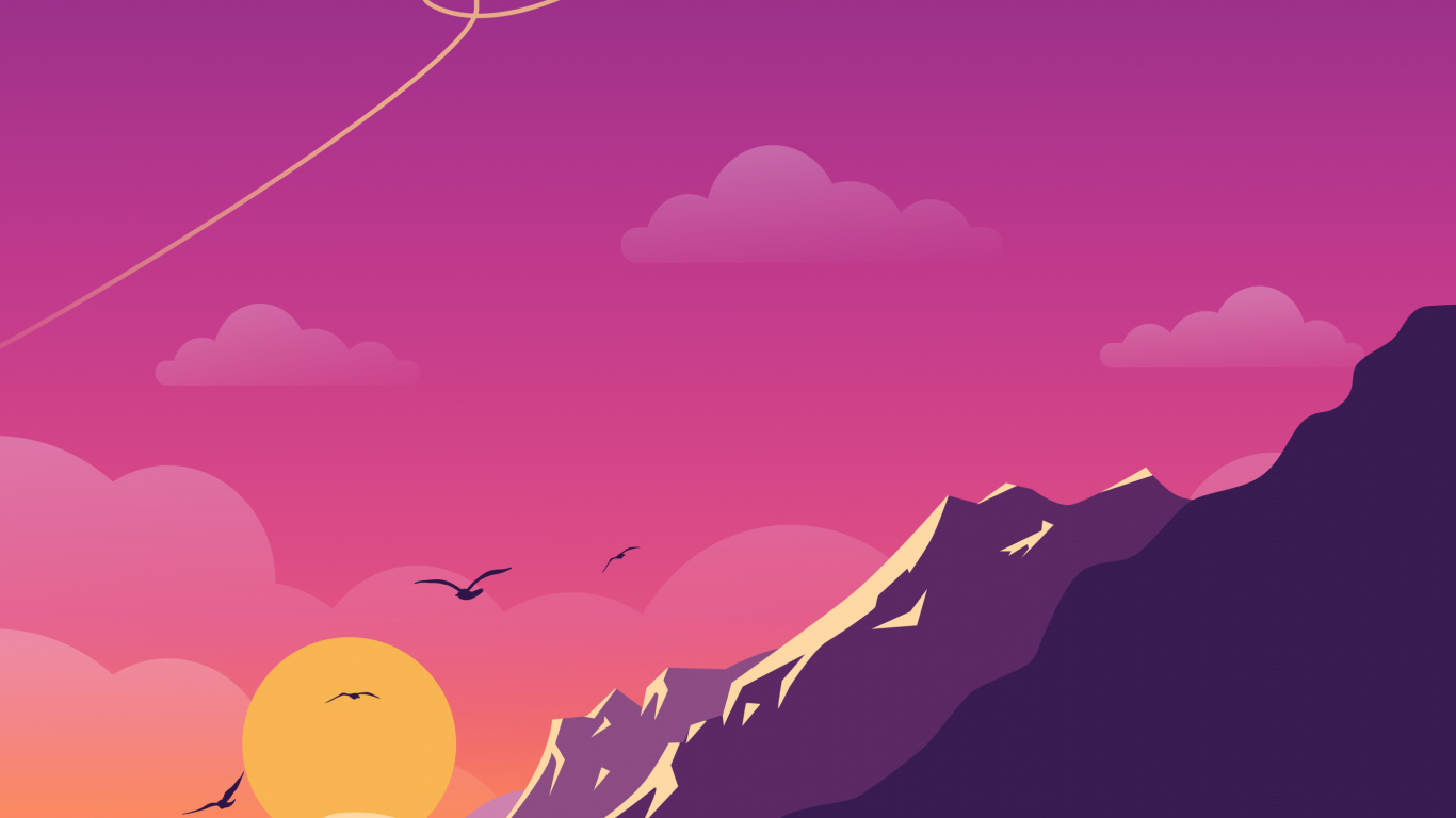 Atmosphère, Purple, Paysage Naturel, Objet Astronomique, Afterglow. Wallpaper in 1366x768 Resolution