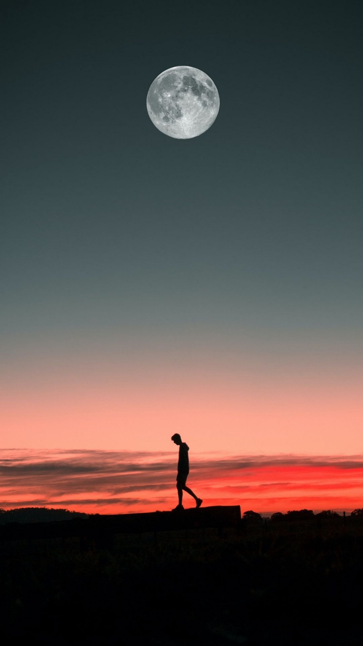 Smartphone, Telefon, Atmosphäre, Ökoregion, Mond. Wallpaper in 720x1280 Resolution