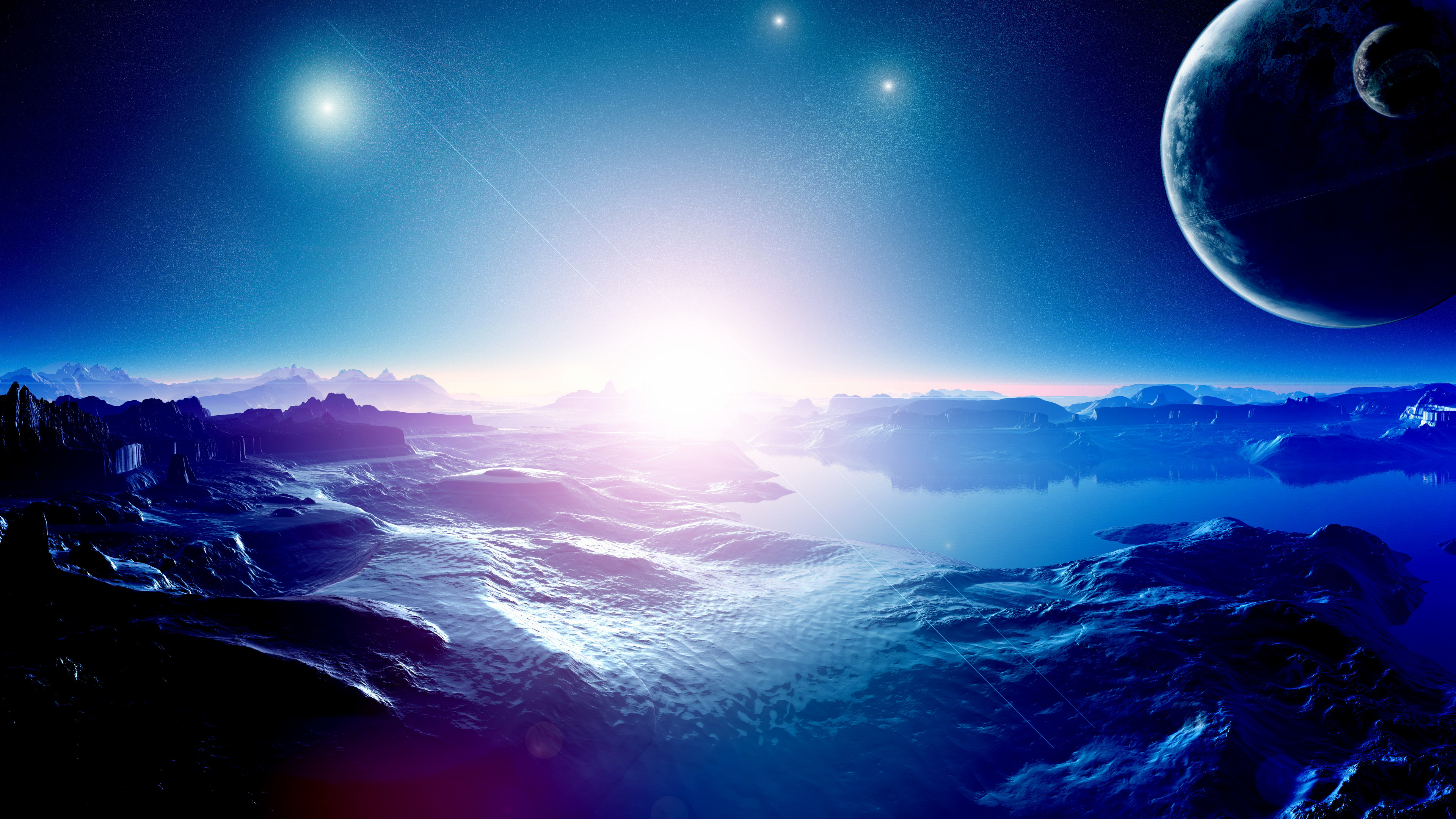 Blauer Himmel Und Weiße Wolken. Wallpaper in 3840x2160 Resolution