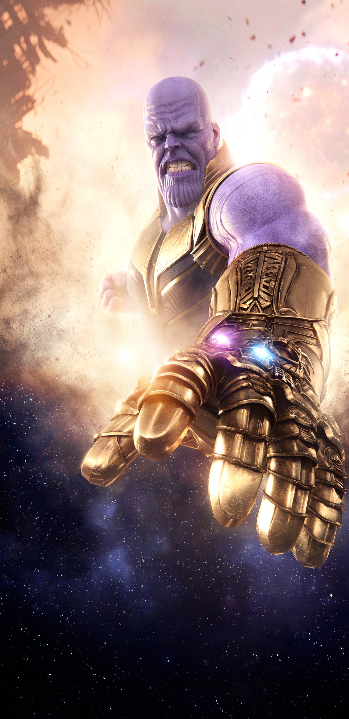 Atmosphere, Superman, Helmet, Art, Painting. Wallpaper in 1440x2960 Resolution