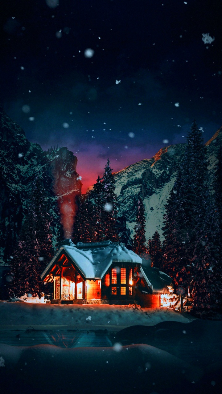 Android, Ios, Ambiente, Ventana, Nieve. Wallpaper in 720x1280 Resolution