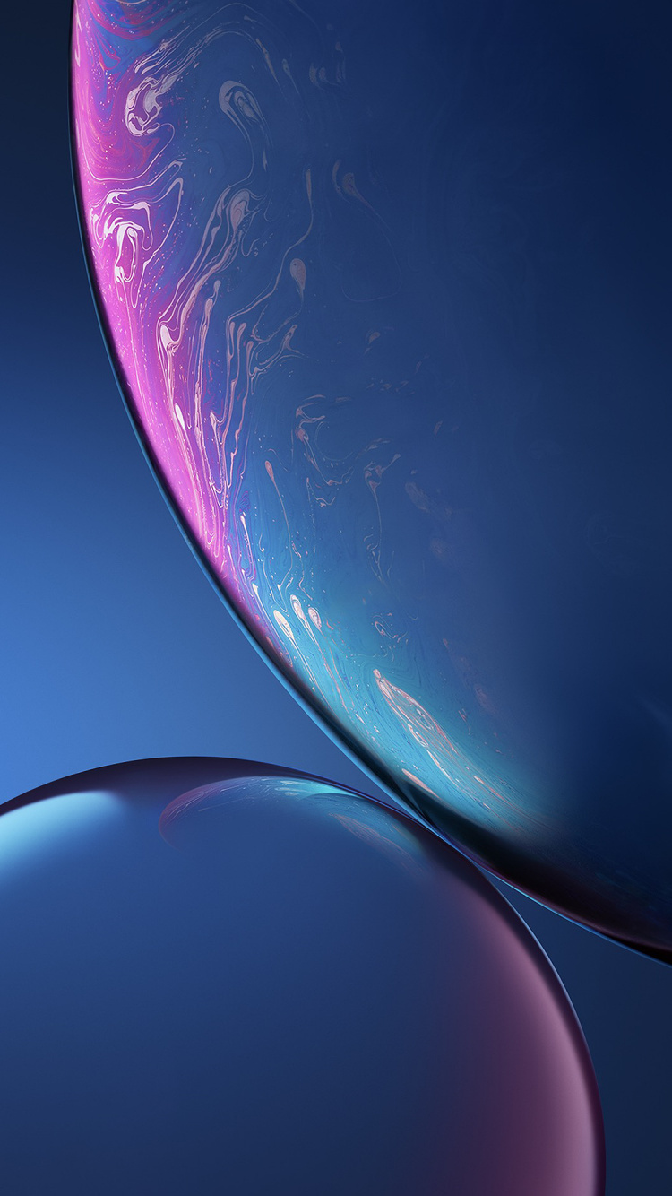 IPhone, IPhone XR, Apple, IOS, Blue. Wallpaper in 750x1334 Resolution