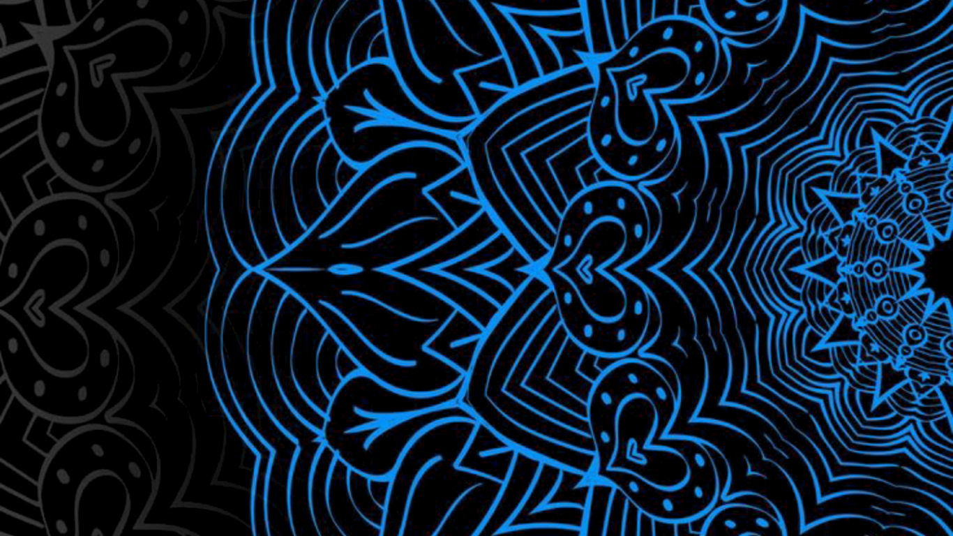 Patrón, Artes Visuales, Diseño, Arte Psicodélico, Agua. Wallpaper in 1366x768 Resolution