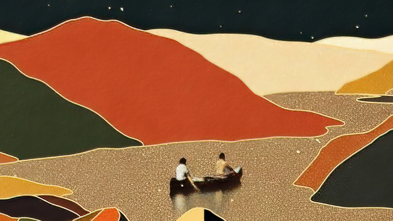 Orange, Mond, Farbe, Kunst, Crescent. Wallpaper in 1280x720 Resolution