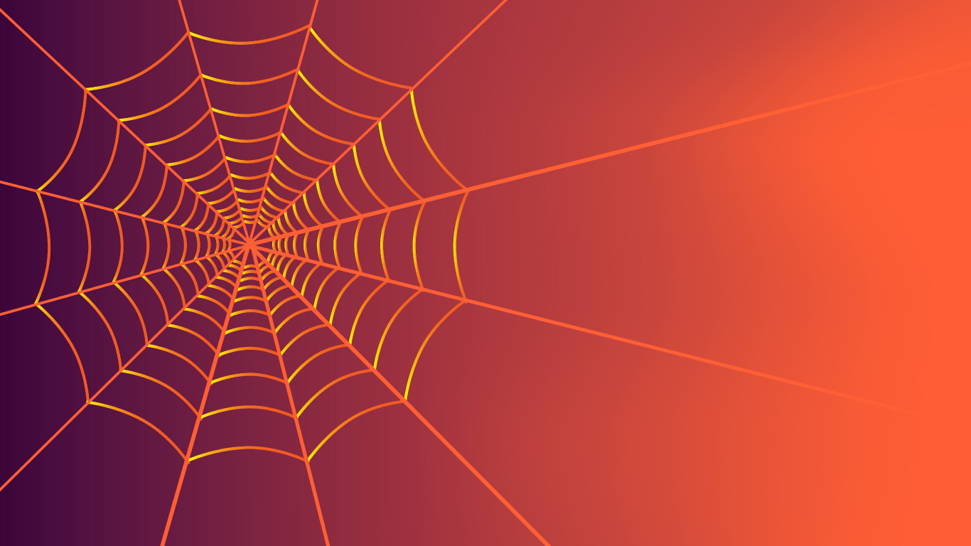 Telaraña Naranja en Fotografía de Cerca. Wallpaper in 1366x768 Resolution