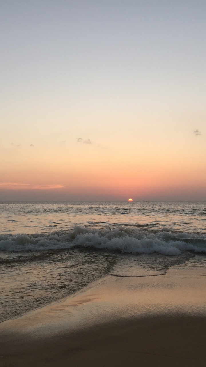 Mar, Agua, Cuerpo de Agua, Líquido, Atardecer. Wallpaper in 720x1280 Resolution