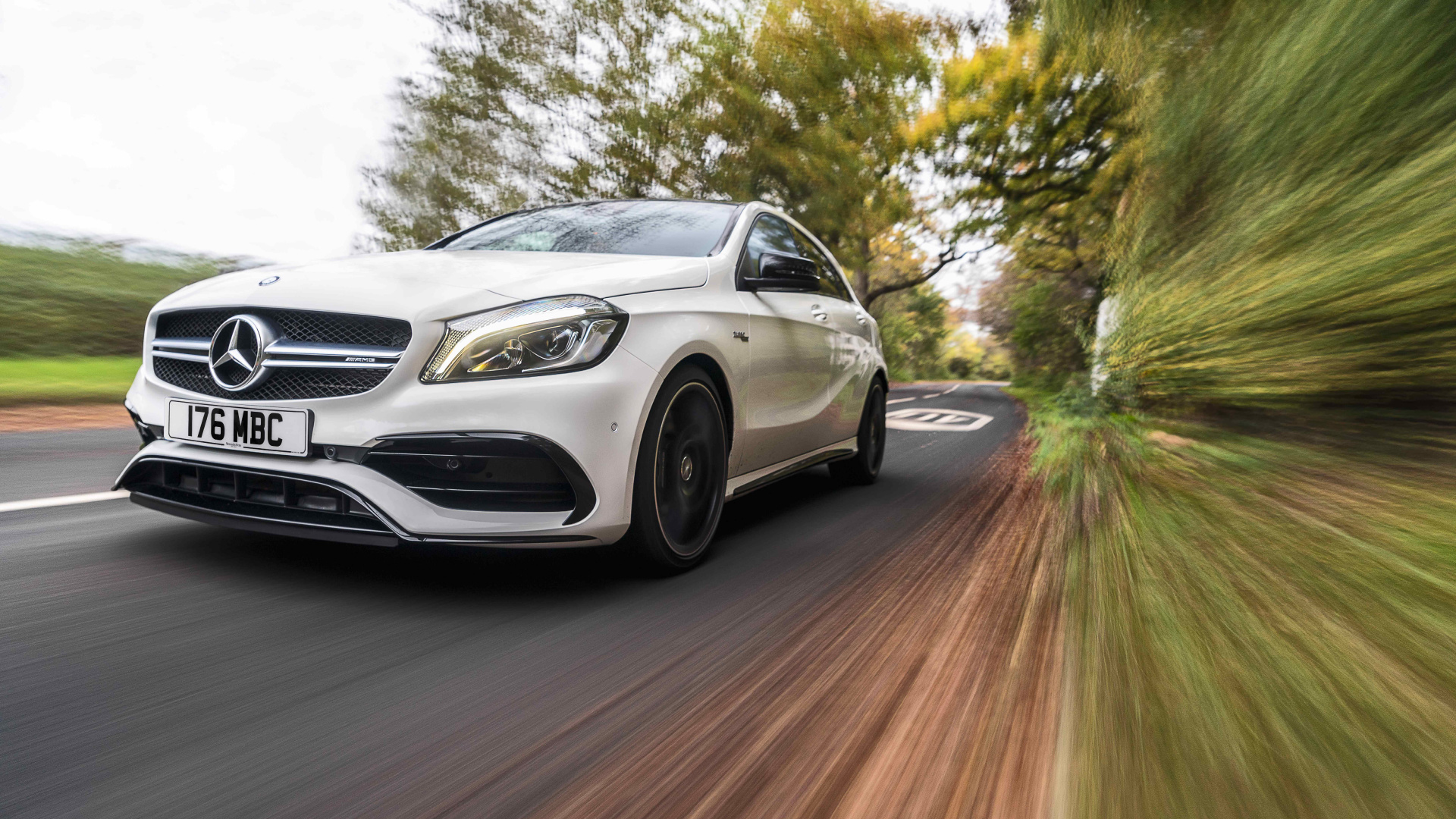 Silver Mercedes Benz Coupe on Road During Daytime. Wallpaper in 1920x1080 Resolution
