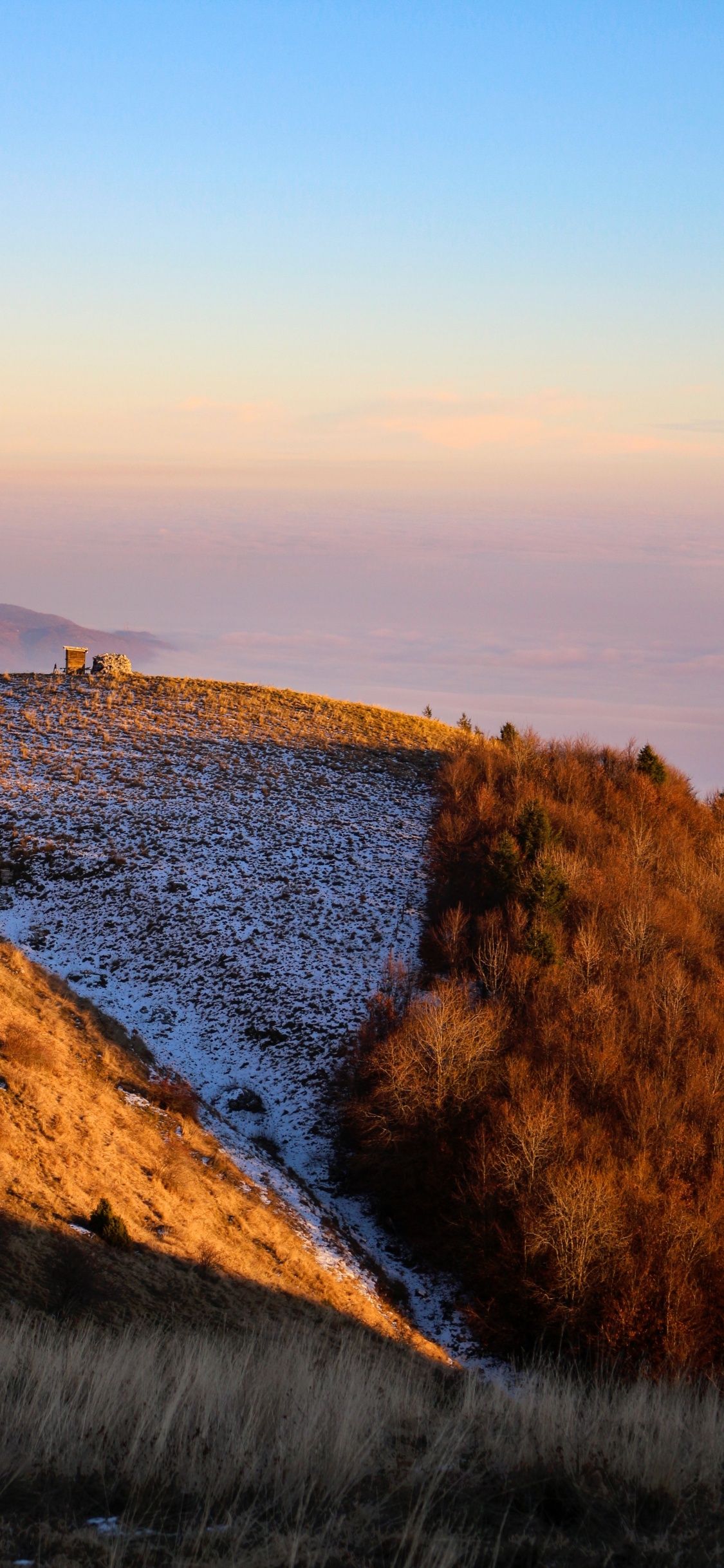 Sea, Horizon, Water, Sunset, Evening. Wallpaper in 1125x2436 Resolution