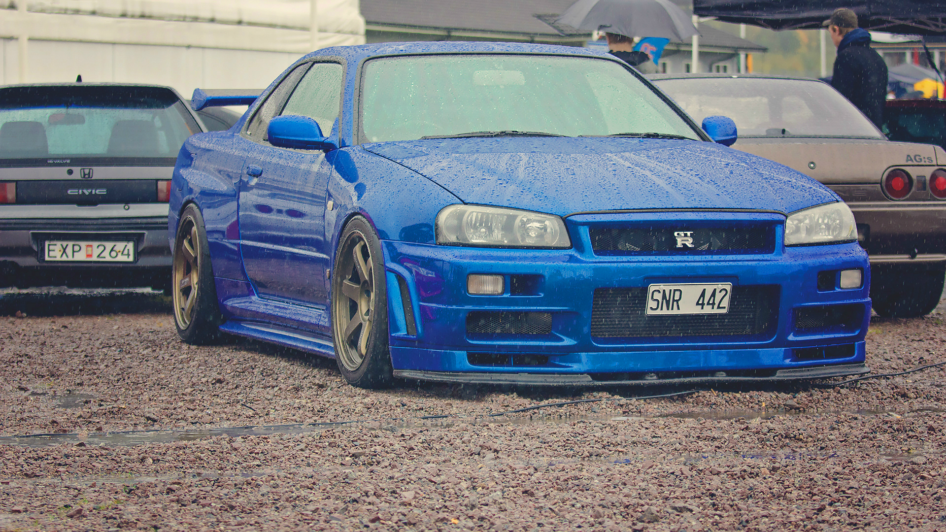 Nissan Skyline Gtr R34 Rain, Nissan Skyline gt r, Sports Car, Cars, Nissan. Wallpaper in 1920x1080 Resolution