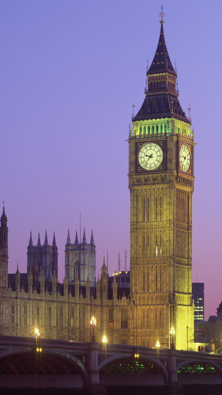 Les Maisons du Parlement, le Palais de Westminster, Big Ben, Tour de L'horloge, Spire. Wallpaper in 750x1334 Resolution