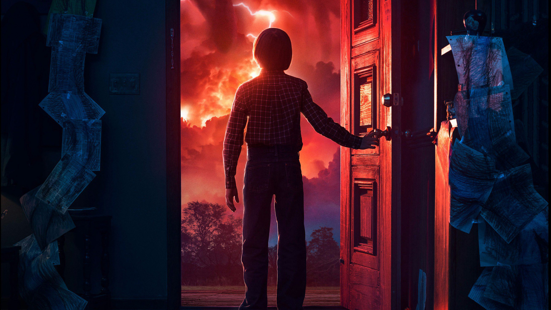 Fremde Dinge - Staffel 2, Blau, Adventure, Digital Compositing, Electric Blue. Wallpaper in 1920x1080 Resolution