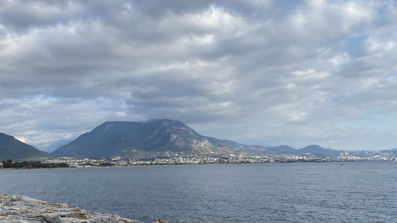 大海, 水资源, 高地, 银行 壁纸 1366x768 允许