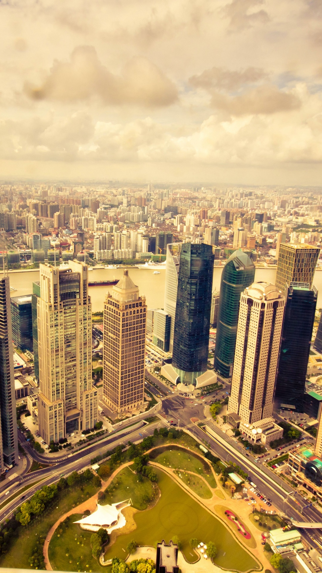 Aerial View of City Buildings During Daytime. Wallpaper in 1080x1920 Resolution