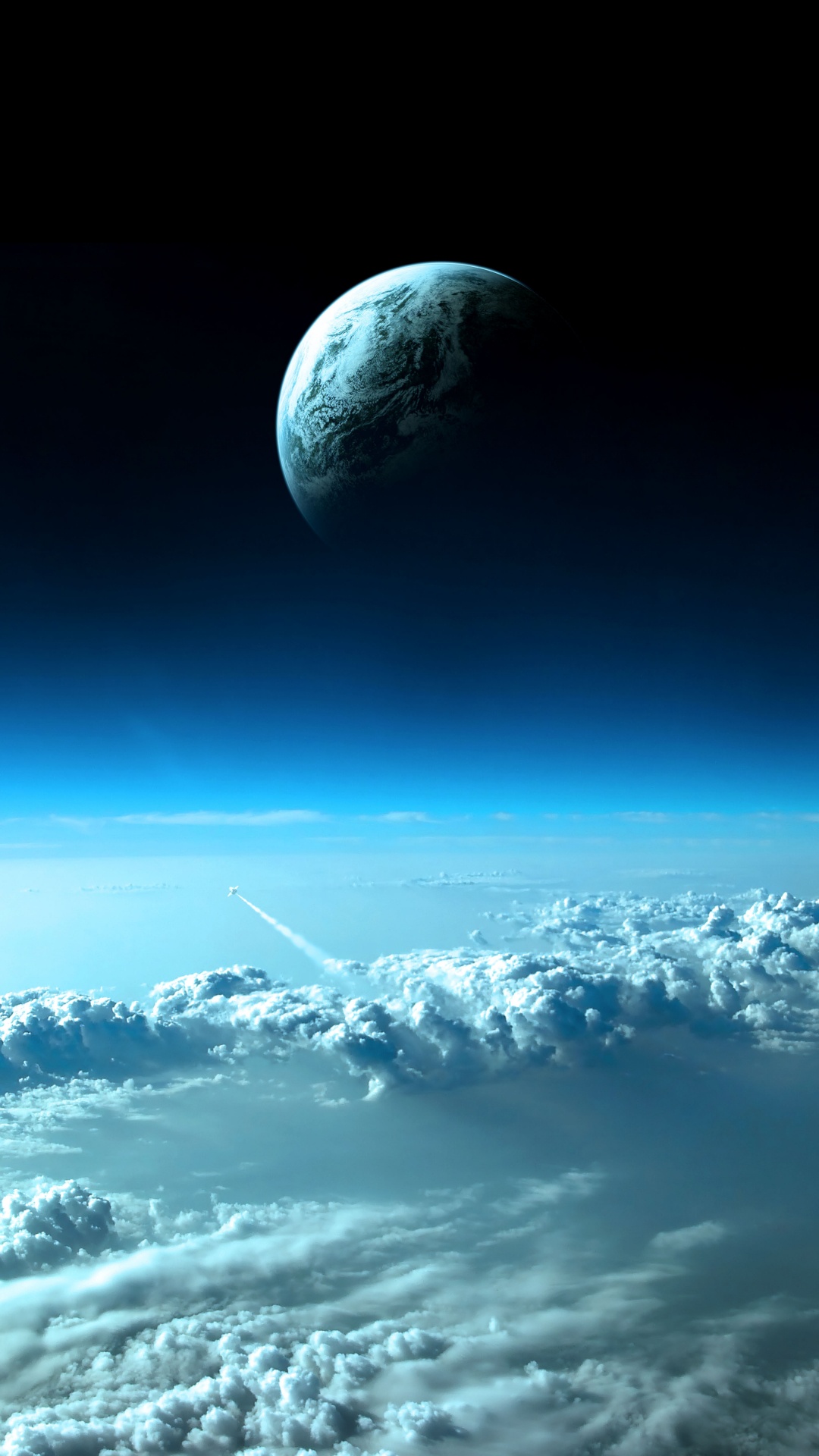 Nuages Blancs et Ciel Bleu. Wallpaper in 1080x1920 Resolution