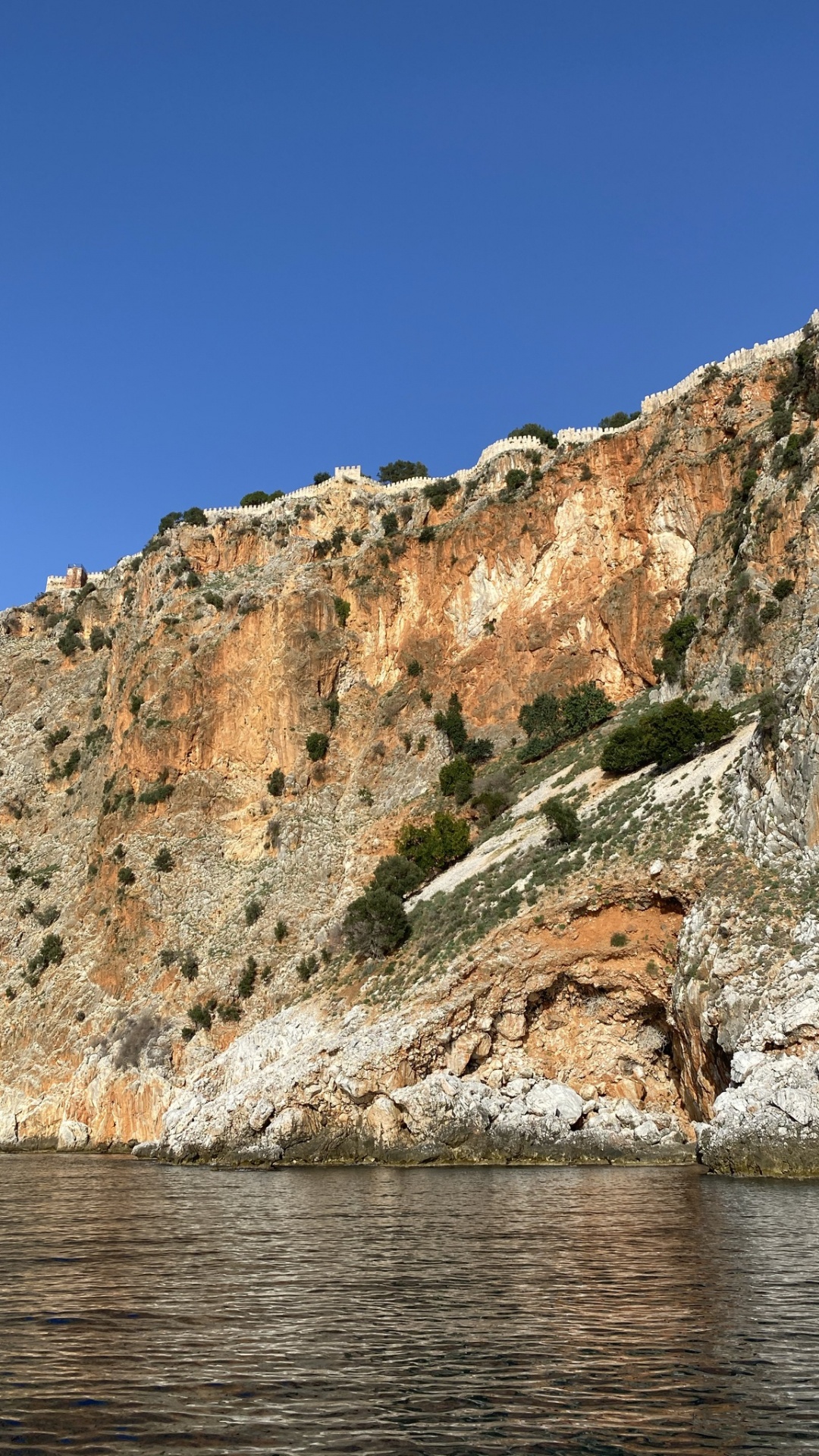 Cliff, Water, Mountain, Bedrock, Lake. Wallpaper in 1080x1920 Resolution